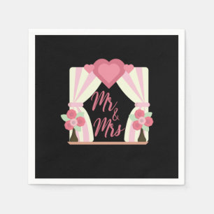Wedding Mr And Mrs Napkin