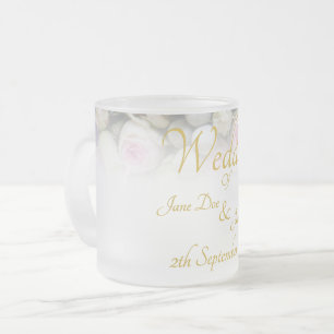 Wedding Mug - Bride with colourful wedding bouquet