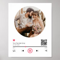 Wedding Music QR Code Couple Anniversary Photo