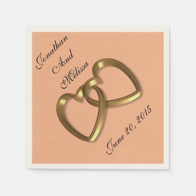 Wedding napkins custom colours (Front)