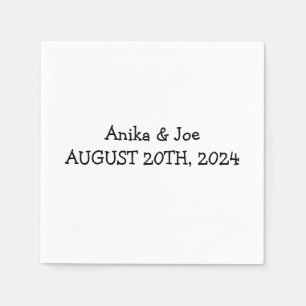 WEDDING NAPKINS PERSONALISED
