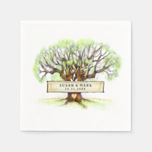 Wedding Napkins - The Love Tree