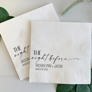Wedding Napkins, The night before, Wedding Napkin