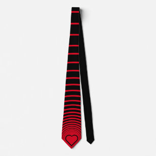 Wedding Neck Tie Red Heart  Love - Your Colors