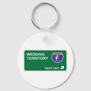 Wedding Next Exit Key Ring