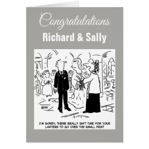 Wedding. No Time to go over the Small Print