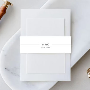 Wedding Of Invitation Belly Band