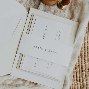 Wedding Of Invitation Belly Band