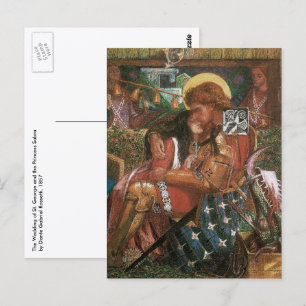 Wedding of St George, Princess Sabra by Rossetti Postcard