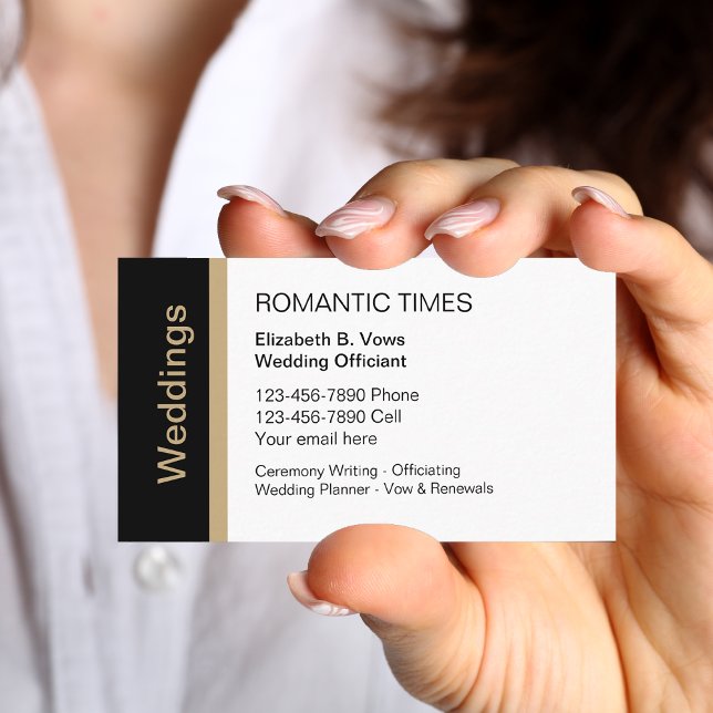 Wedding Officiant Business Cards (Creator Uploaded)