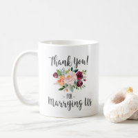 Wedding Officiant Gift - Thank You For Marrying Us