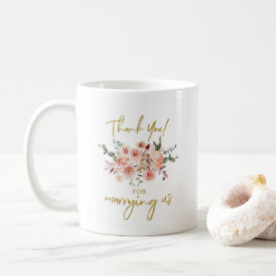 Wedding Officiant Gift - Thank You For Marrying Us Coffee Mug