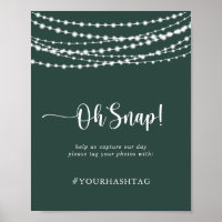 Wedding Oh Snap Rustic String Lights Green