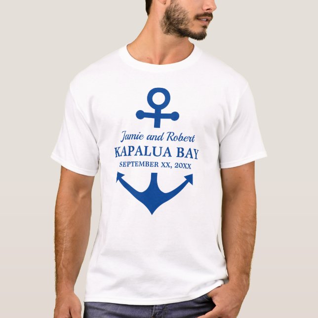 Wedding on the Beach, by the Sea or on a Boat T-Shirt (Front)