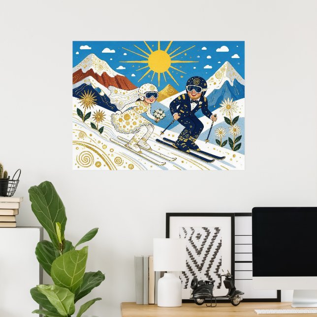 Wedding On The Slope Poster (Home Office)
