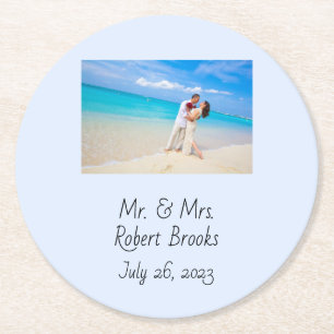 Wedding or anniversary personalised coasters