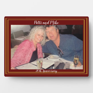 Wedding or special photo easel with dates plaque