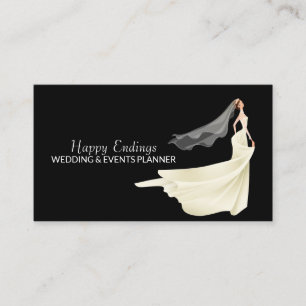Wedding Organiser Professional Events Coordinator Business Card