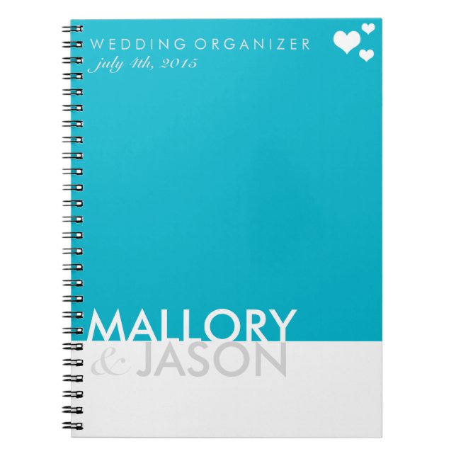 Wedding Organiser Spiral Notebook (Front)