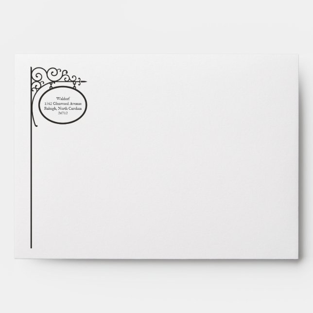 Wedding outer envelope | Ironworks (Front)