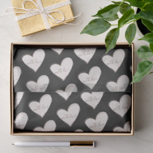 Wedding Packaging Black Elegant "With Love" Tissue Paper