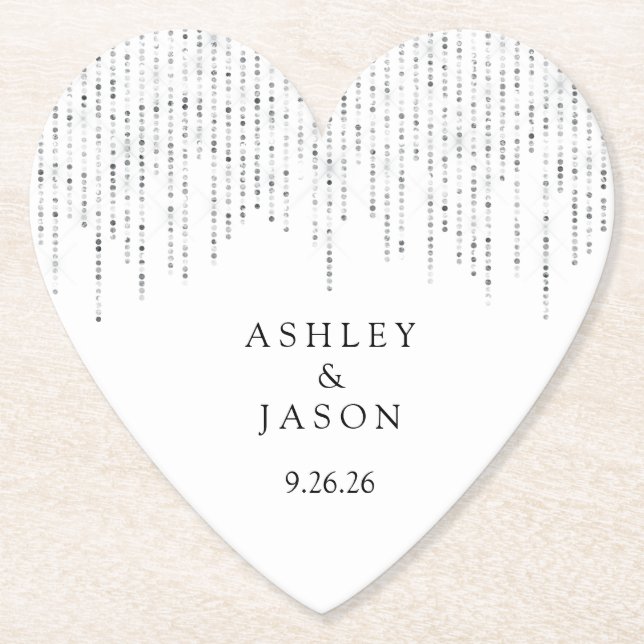 Wedding  paper coaster (Front)