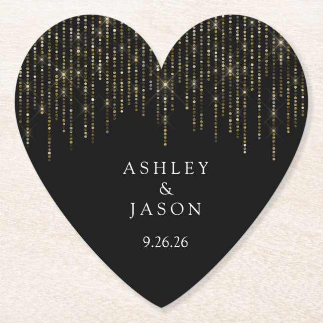Wedding  paper coaster (Front)