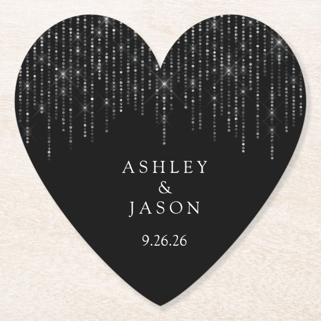 Wedding  paper coaster (Front)