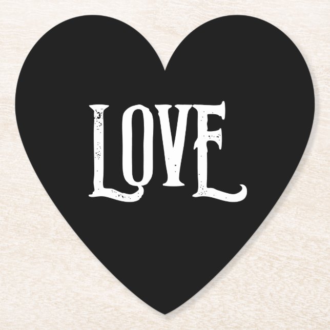 WEDDING PAPER COASTER LOVE FAVORS  (Front)