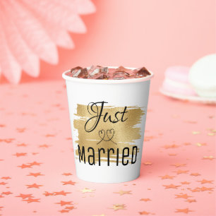 Wedding Paper Cup Elegant Golds