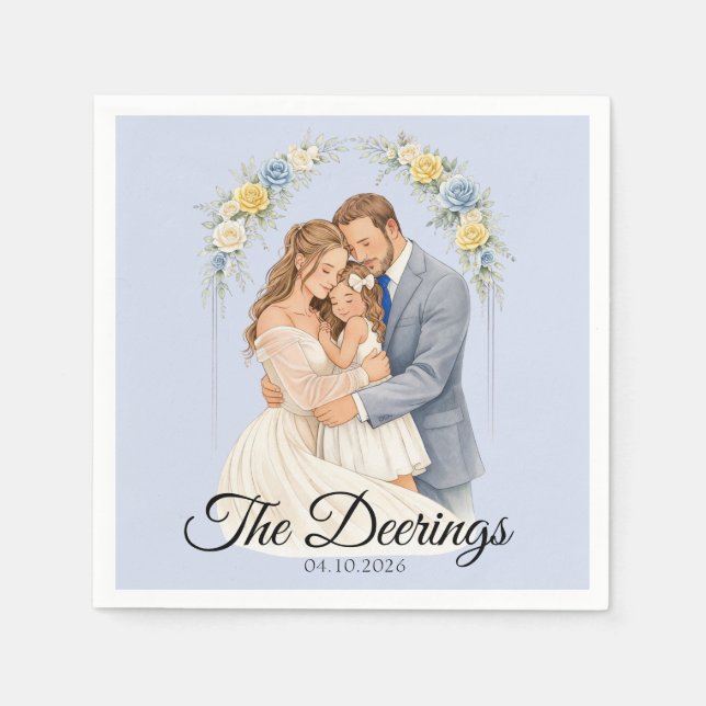 Wedding Paper Napkin (Front)