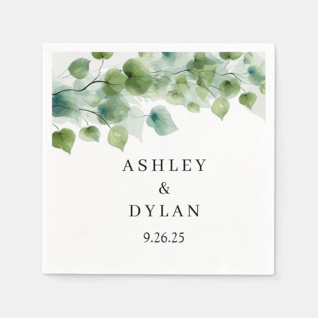 Wedding Paper Napkin (Front)