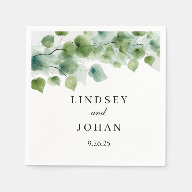 Wedding Paper Napkin (Front)