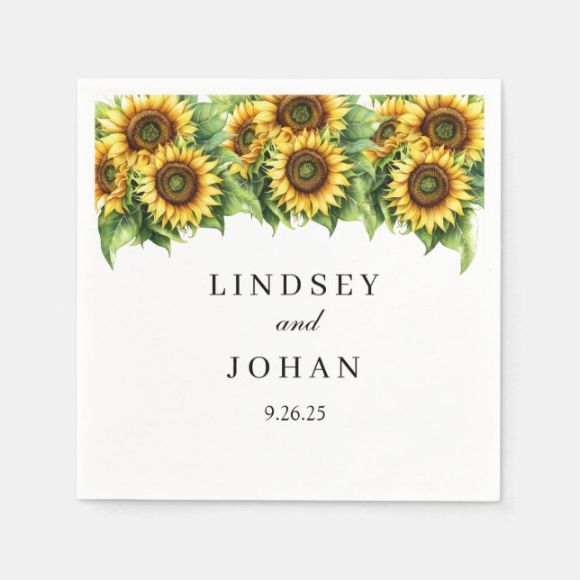 Wedding Paper Napkins (Front)