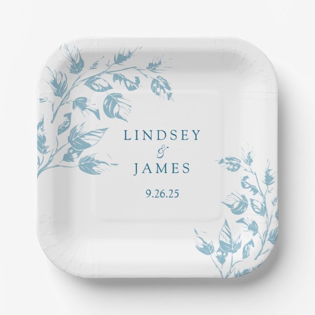 Wedding  paper plate (Front)