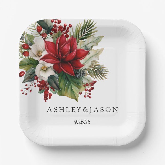 Wedding  paper plate (Front)