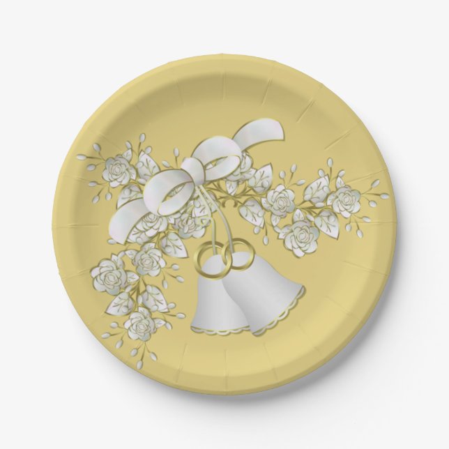 Wedding Paper Plates 7" (Front)