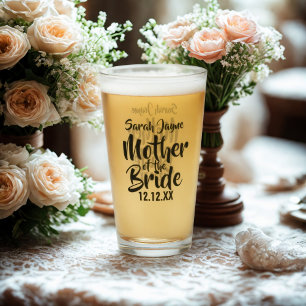 Wedding Parent Mother of the Bride Glass Tumbler