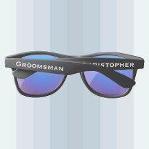 Wedding Party Custom Groomsman Name Plastic