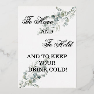 Wedding party favour sign
