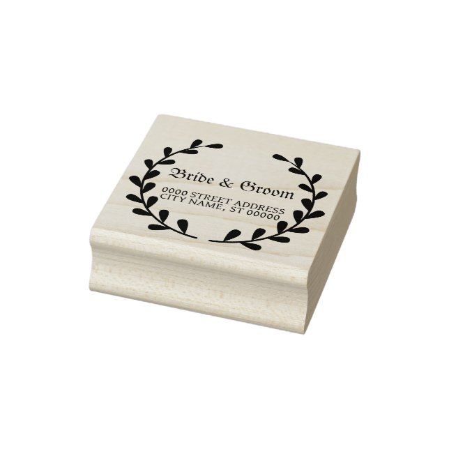 Wedding Party Floral Decoration Elegant Rubber Stamp (Stamp)