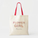 Wedding Party Gift For Flower Girl Personalised Tote Bag<br><div class="desc">Wedding Party Gift For Flower Girl Personalised Tote Bag. Add the name of the flower girl</div>