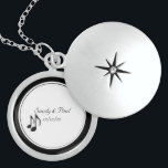 Wedding Party Gift Music Notes Locket<br><div class="desc">Gorgeous locket with information inside. This is made special for the the musician or music theme wedding / occasion. Available in a variety of price ranges that make it easy for you to find the right one for your wedding budget.</div>