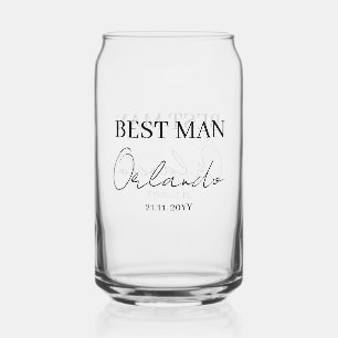 Wedding Party Gifts Best Man Can Glass