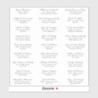 Wedding Party Guest Address Label Sticker