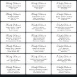 Wedding Party Guest Address Label Sticker<br><div class="desc">Guest names and addresses individual wedding / birthday party/ bridal shower shipping address label stickers for guests.</div>