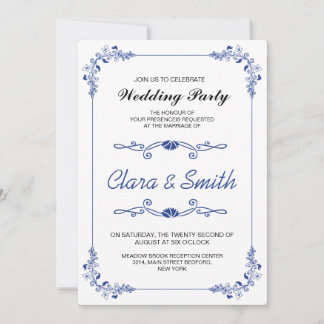 Wedding party invitation