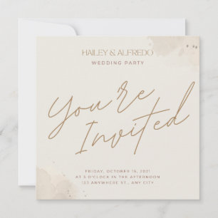 Wedding Party Invitation Save The Dates