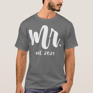 Wedding Party Marriage Honeymoon for Bride Groom C T-Shirt