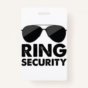 Wedding Party Ring Security Wedding Ring ID Badge